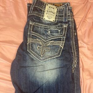 Rock Revival Mens Jeans Size 34 Straight